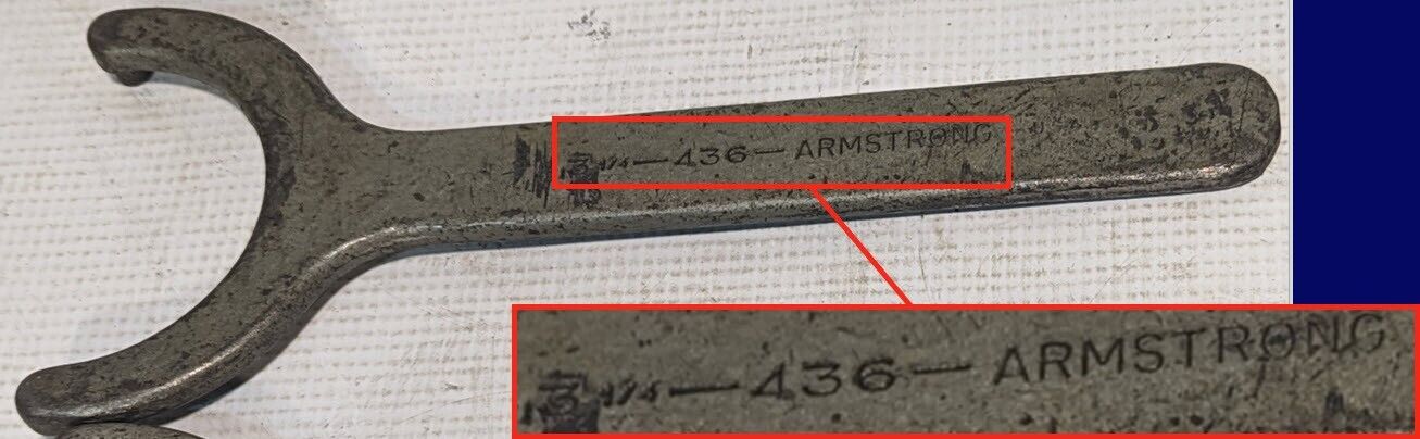 Armstrong 436 Face Pin Spanner, 3-1/4" - Free Shipping