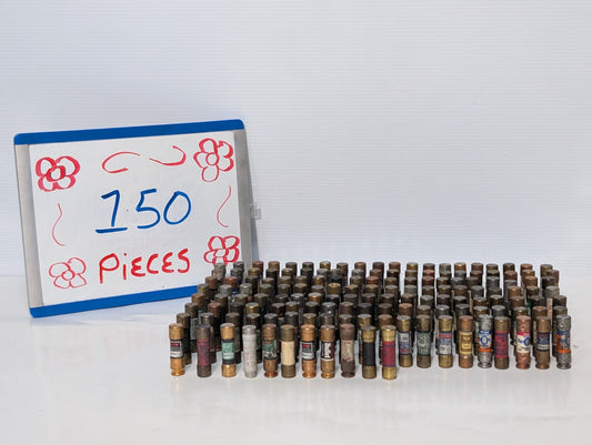 155 Assorted Fuses, Various Brands and Amps, Includes 5 FRN-R-5