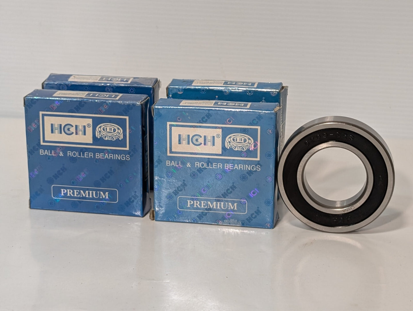 (4) HCH 6209 2RS C3 Premium Rubber Seal Ball Bearing 45x85x19mm