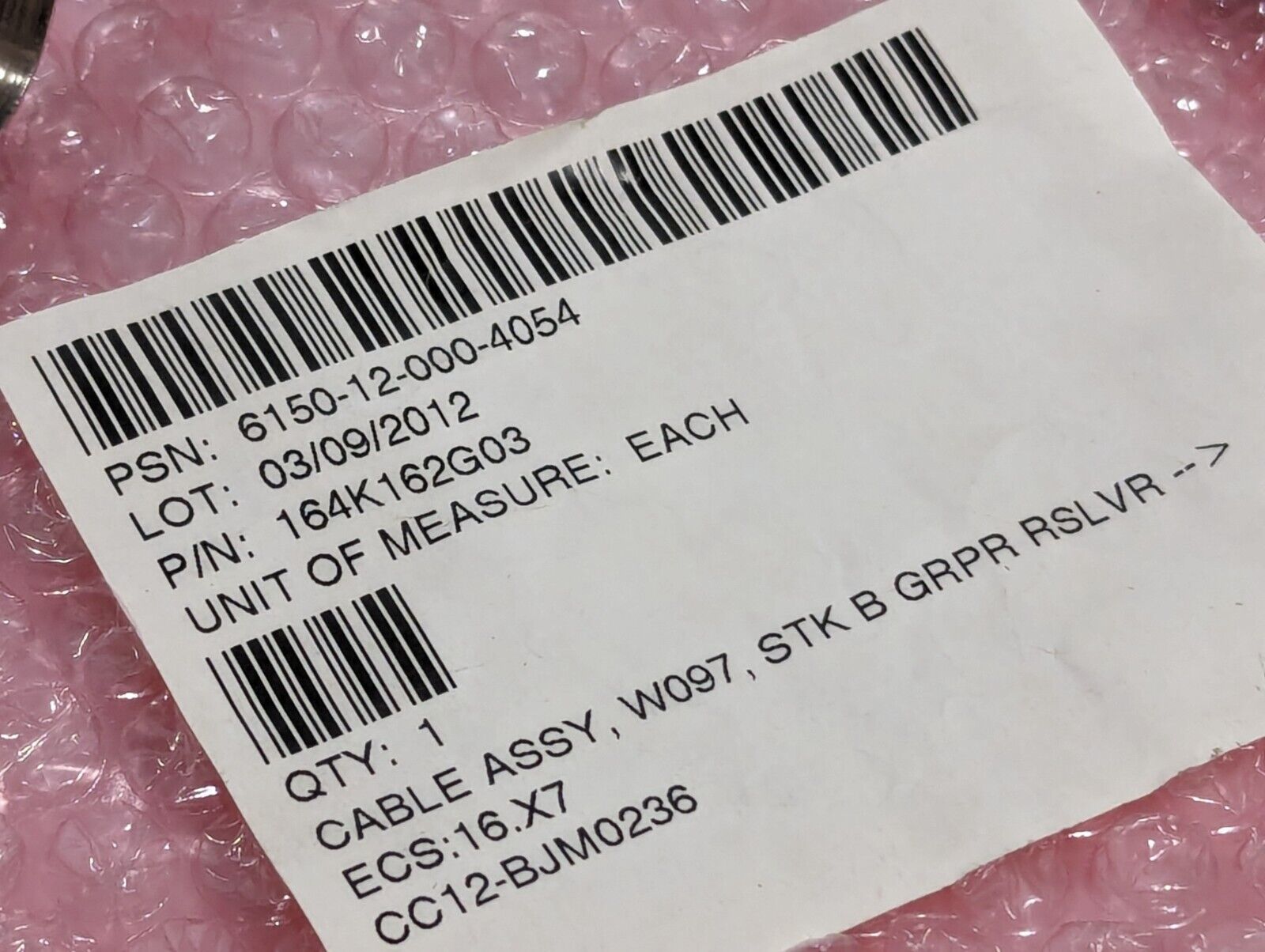 ABB CC12-BJM0236 W097 Gripper Cable - Free Shipping