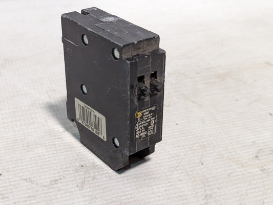 Square D HOMT 1515 circuit breaker, 15A, 120/240VAC, 1 pole, BROKEN SWITCH