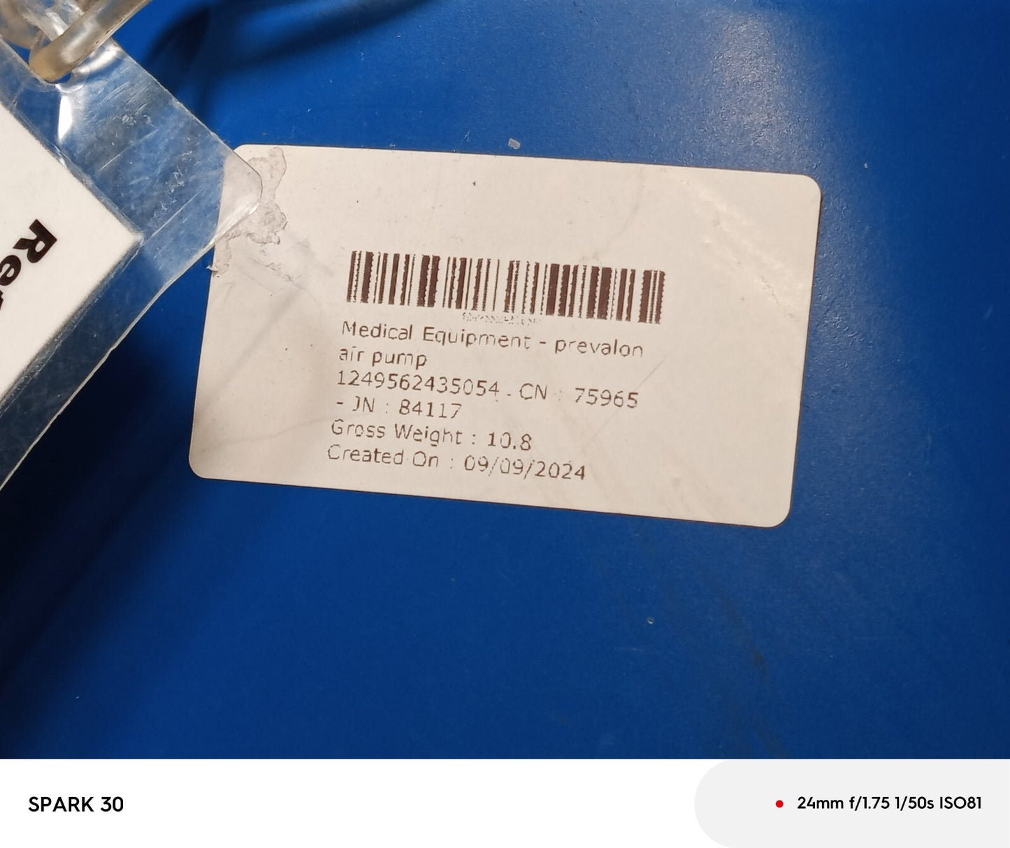 Stryker 7455 Prevalon Pump, HEPA Equipped with Hose and 7465 Filter