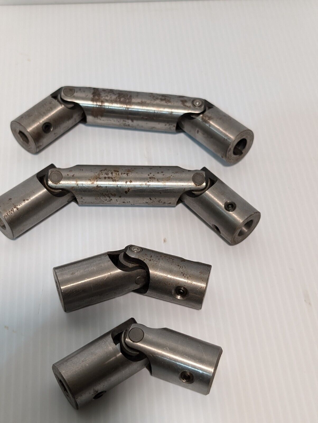 Lot of 4 Connecting Universal Joints, plus other item as pictured -Free Shipping