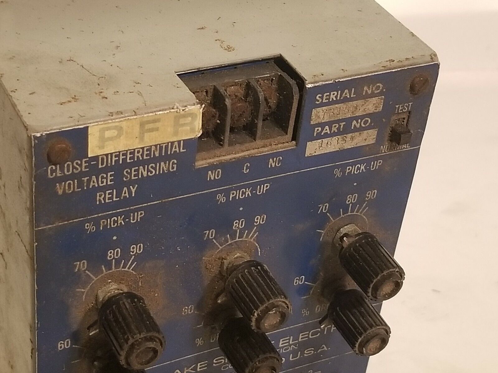 Lake Shore Electric Close-Differential Voltage Sensing Relay