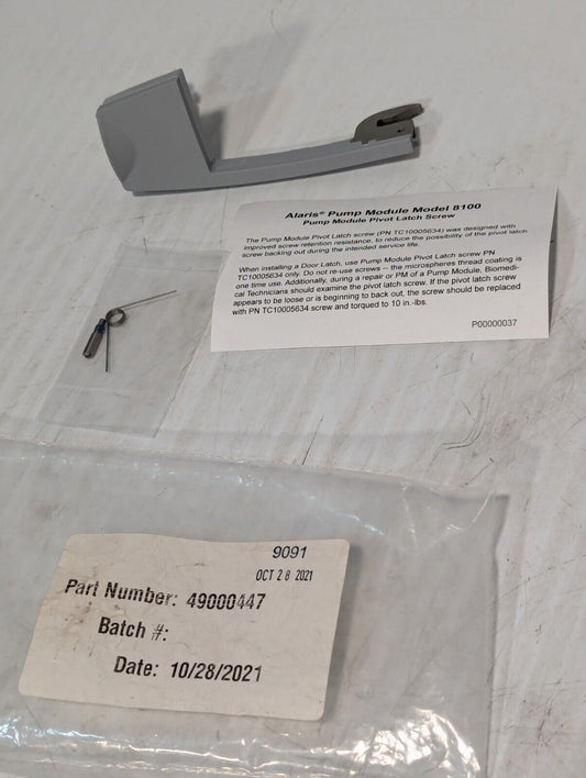 Alaris 49000447 Pivot Latch Screw for Alaris 8100 Pump - Free Shipping