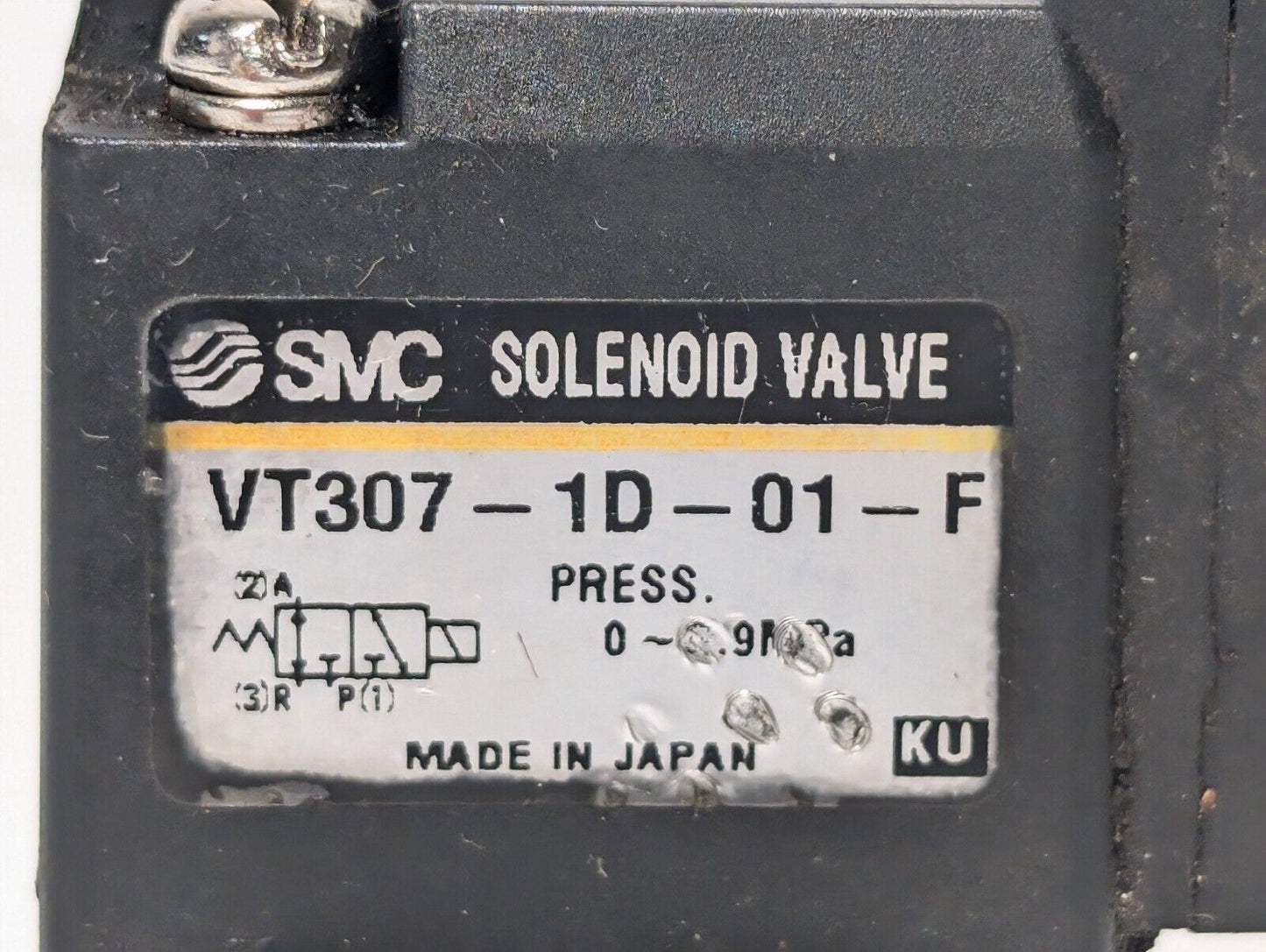 SMC VT307-1D-01-F Solenoid 3 Port Valve Coil 100VAC 26VDC