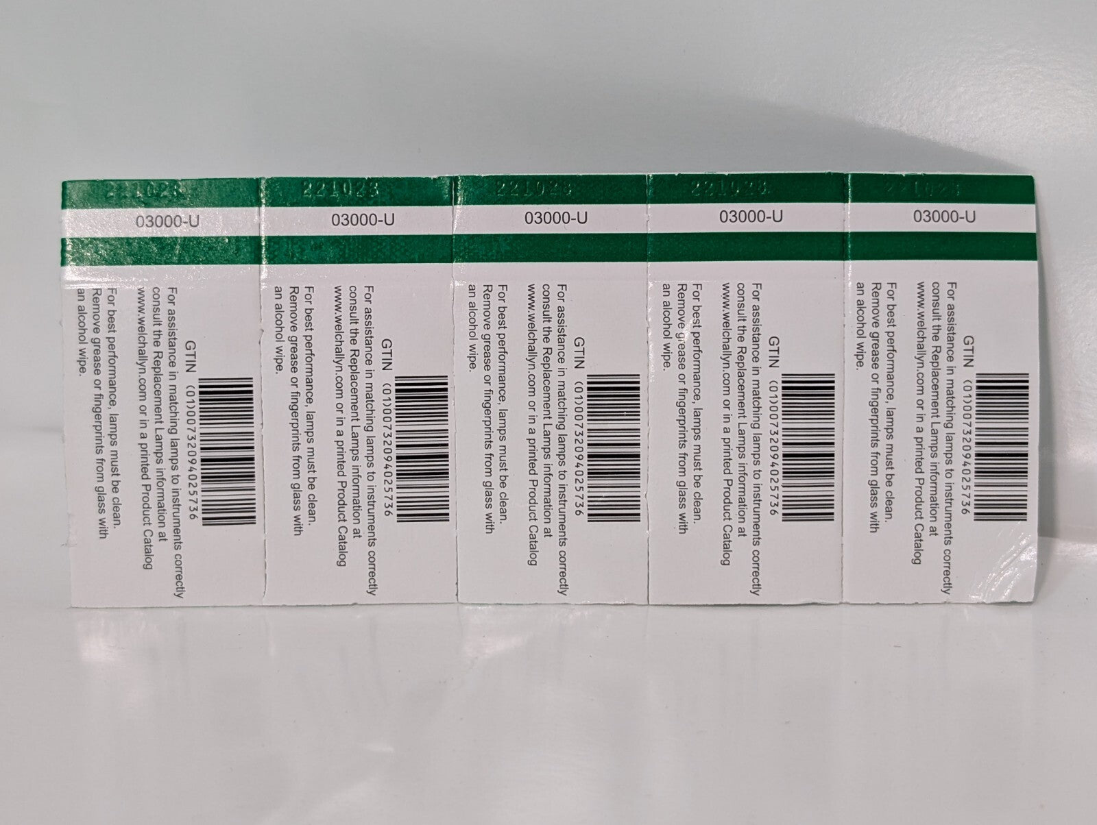[6] Welch Allyn Genuine 03000-U Replacement Bulb / Lamp OEM 11710 Ophthalmoscope