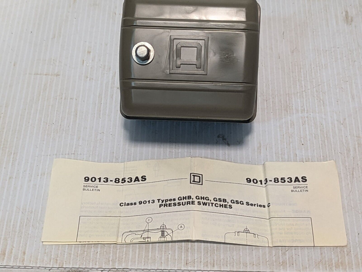 Square D 9013-853AS Pressure Switch - Free Shipping+Returns