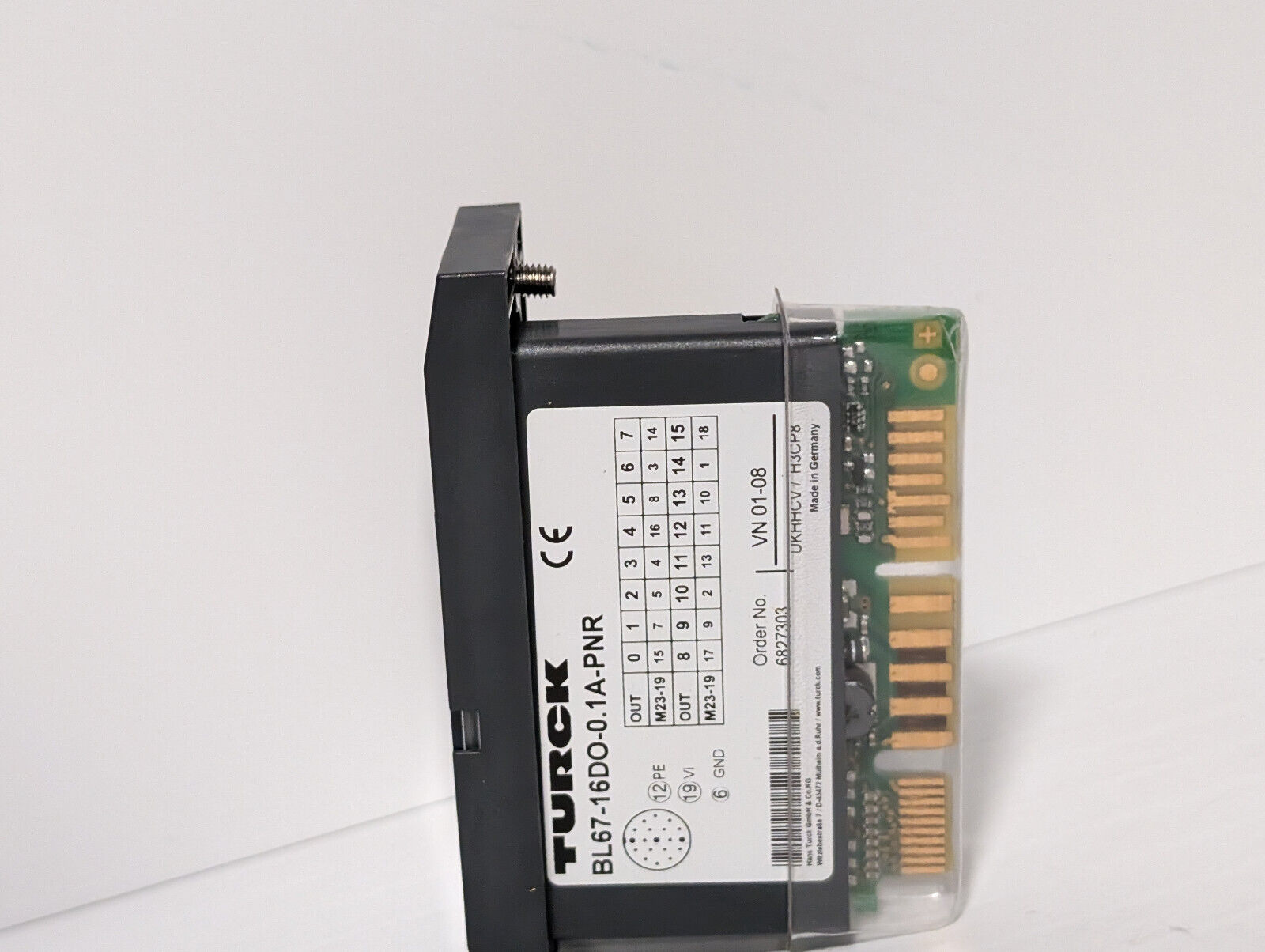 Turck BL67-16DO-0.1A-PNR Module, 163K468H01, 16 Digital Outputs, 24 VDC, LED