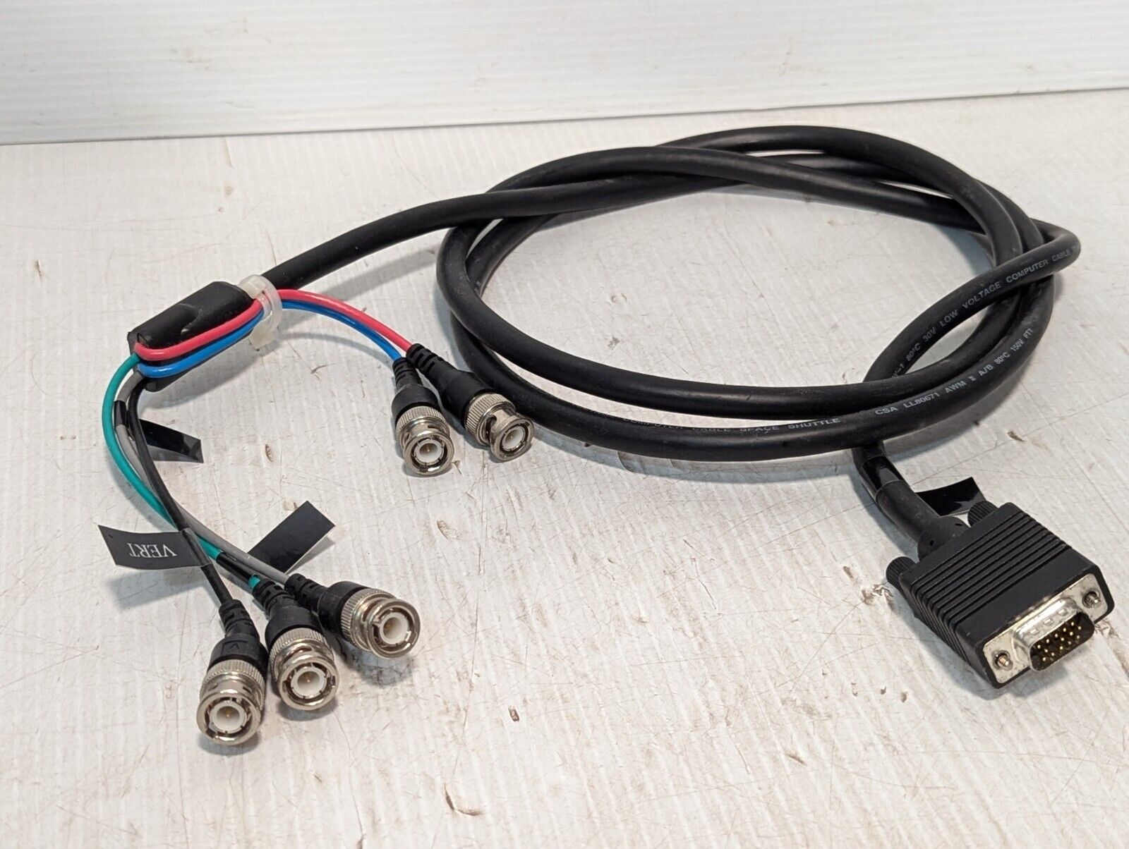 SVGA HD-15 to 5 BNC RGB Video Cable for HDTV Monitor cable - Free Shipping