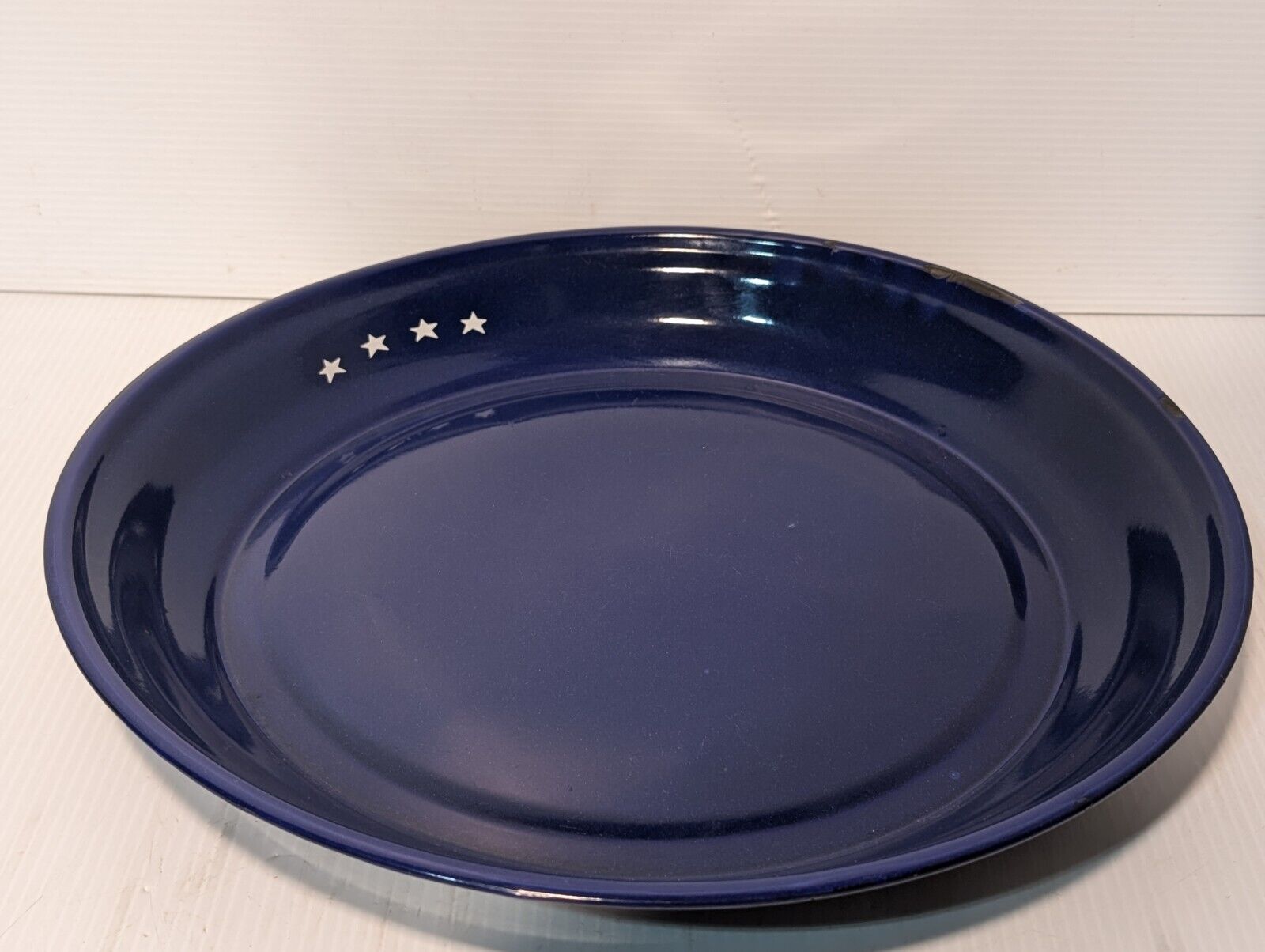 Vintage Sturdy Dark Blue TAIPRO Serving Tray, 15 3/4" inches diam- Free Shipping