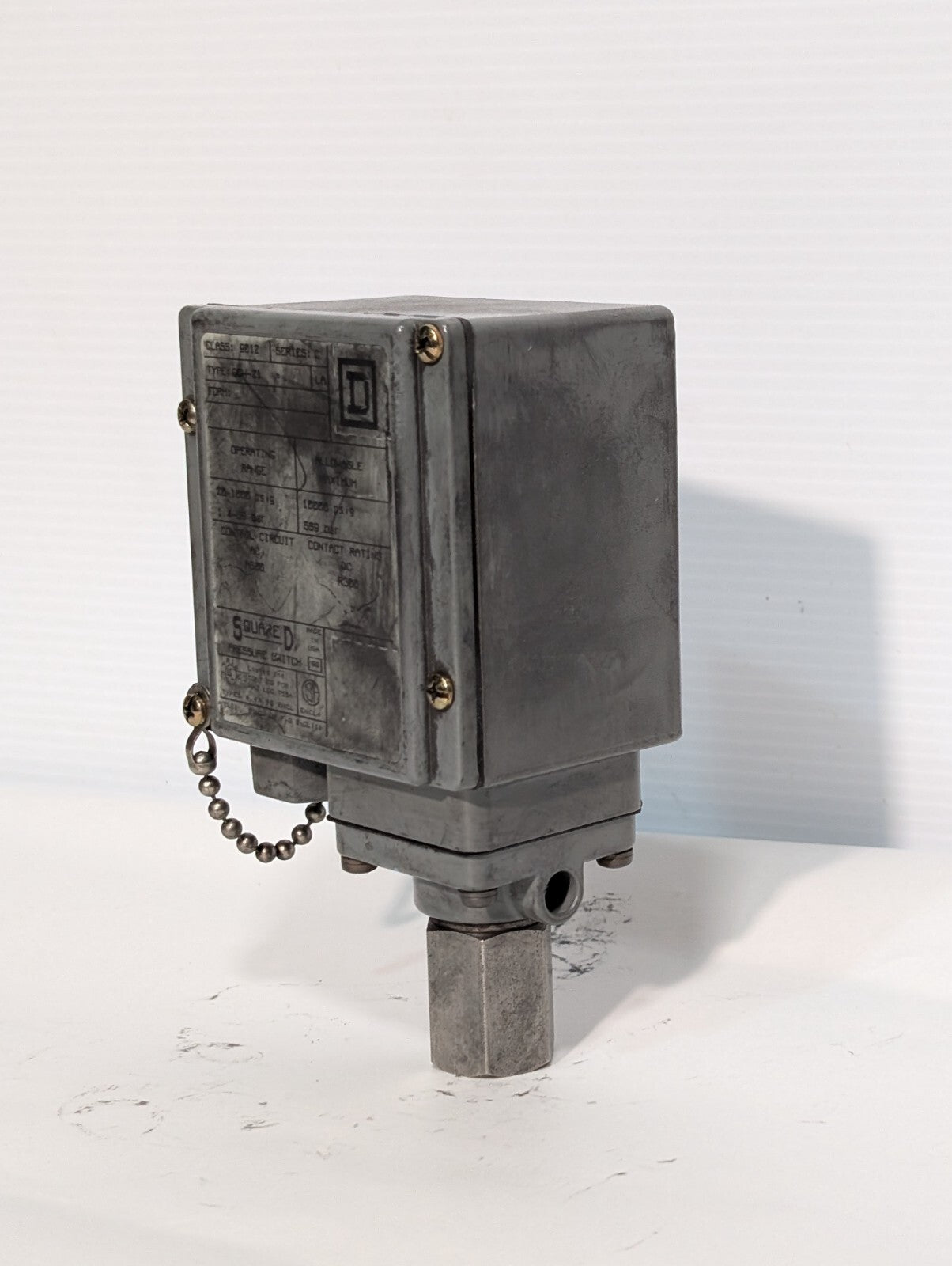 Square D 9012 GCW-21 Pressure Switch / Interrupter Series C 20-1000 psig