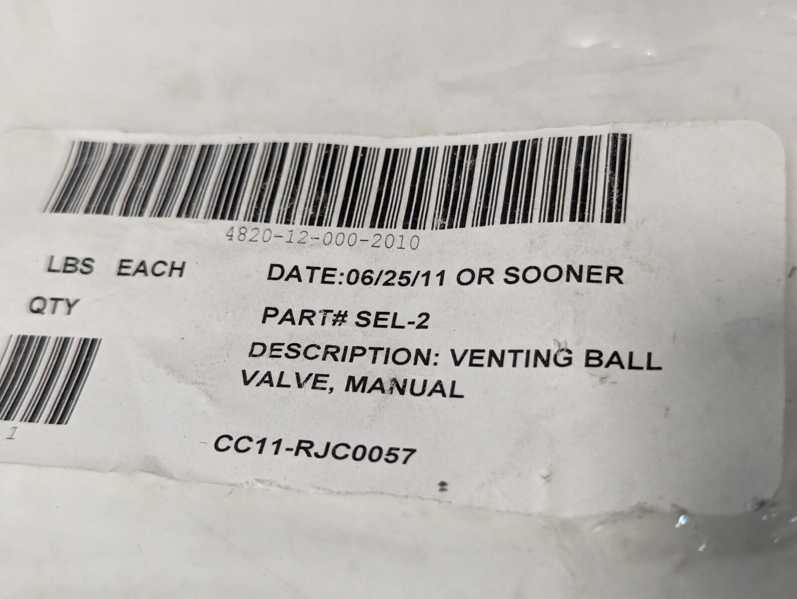 Universal Components SEL-2 Manual Venting Ball Valve - Free Shipping