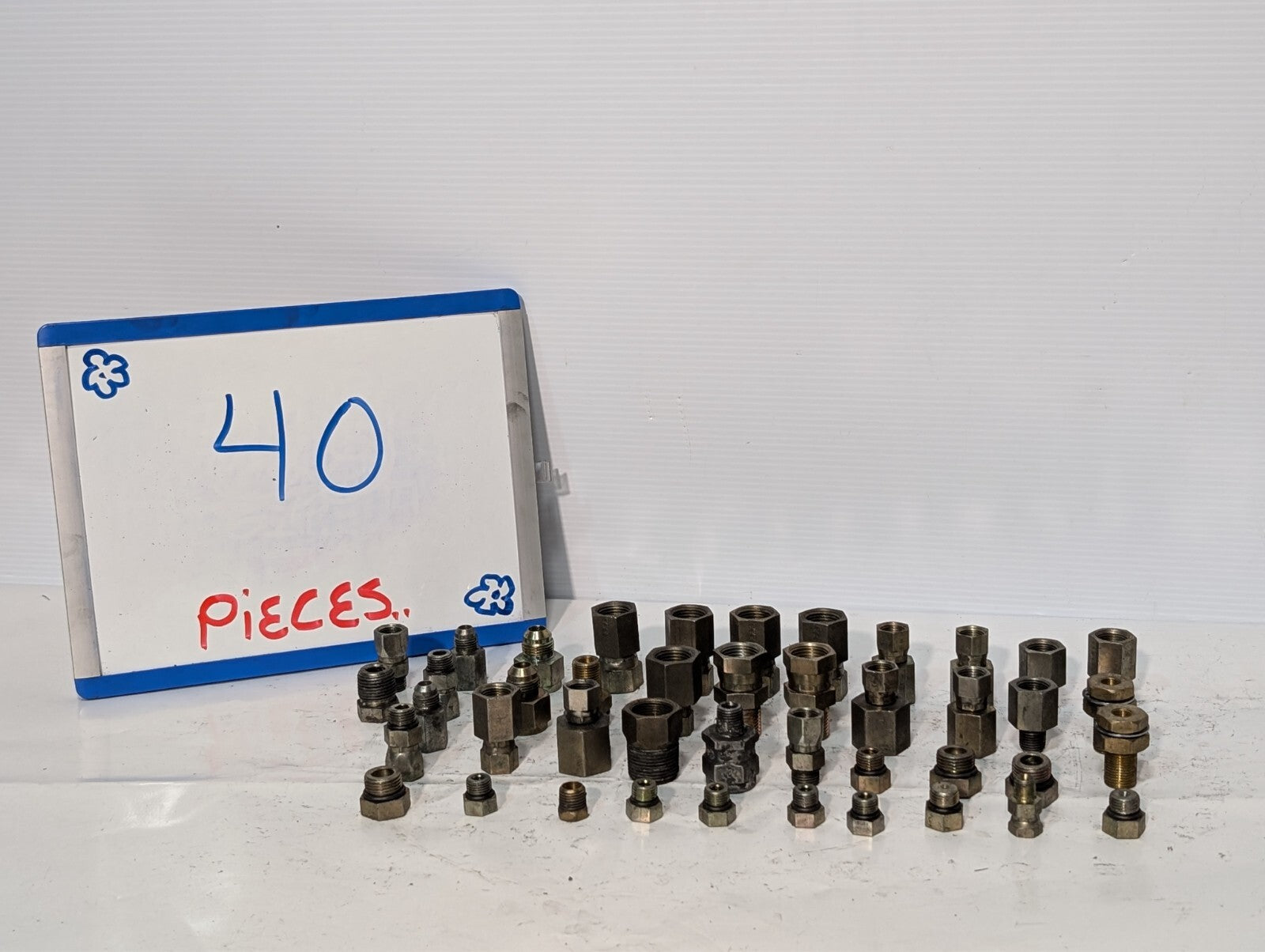 (40) Assorted Hydraulic Fitting and Adapters, Hex Head Thread Nut Lug Nipple