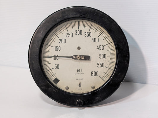 US Gauge (Ametek) 33509 Pressure Gauge, 0-600psi, 5.75" Dial Face, 1/4"npt
