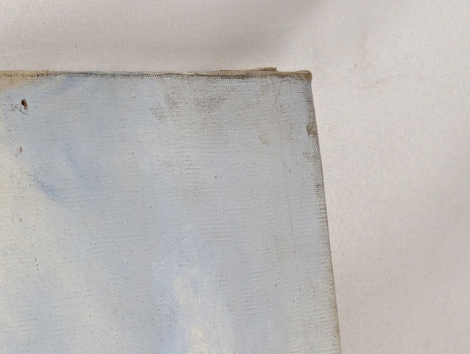 Freda Hunt bleeding pepper painting, August 1974, with abstract sky painting on