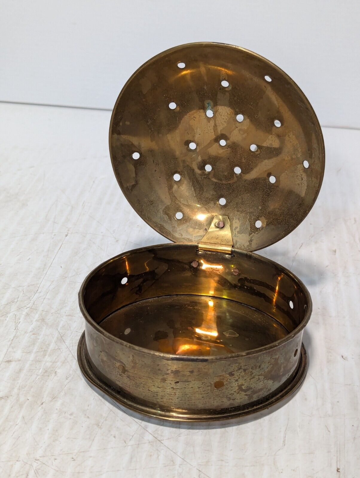 Brass Antique Bed Warmer, Vibrant Golden Color, Wall Hanging - Free Shipping