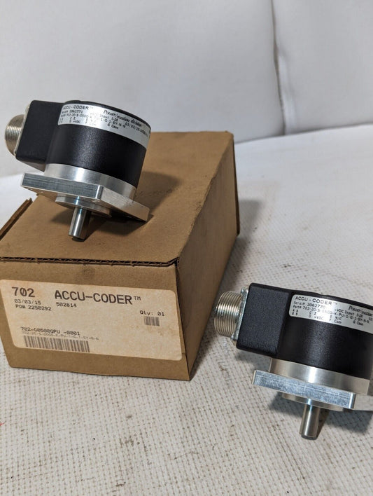 Accu-Coder 702-20-S-0500-K-PU-1-G-1-SY-N-N Incremental Shaft Encoder, Size 20