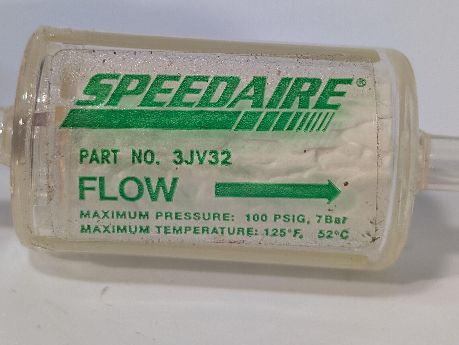 Speedaire 3JV32 Disposable In-Line Air  Flow Filters, 100 PSIG, 7 Bar, 125° F