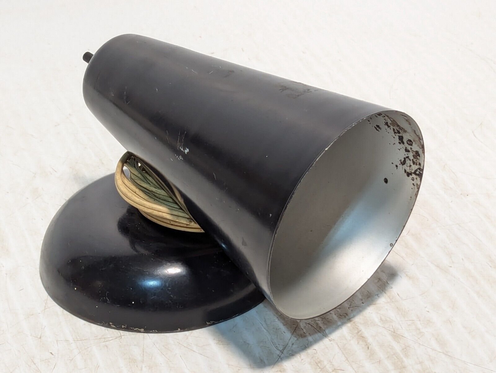 Rare Modern Atomic Black Cone Wall Sconce Light fixture Lamp. - Free Shipping