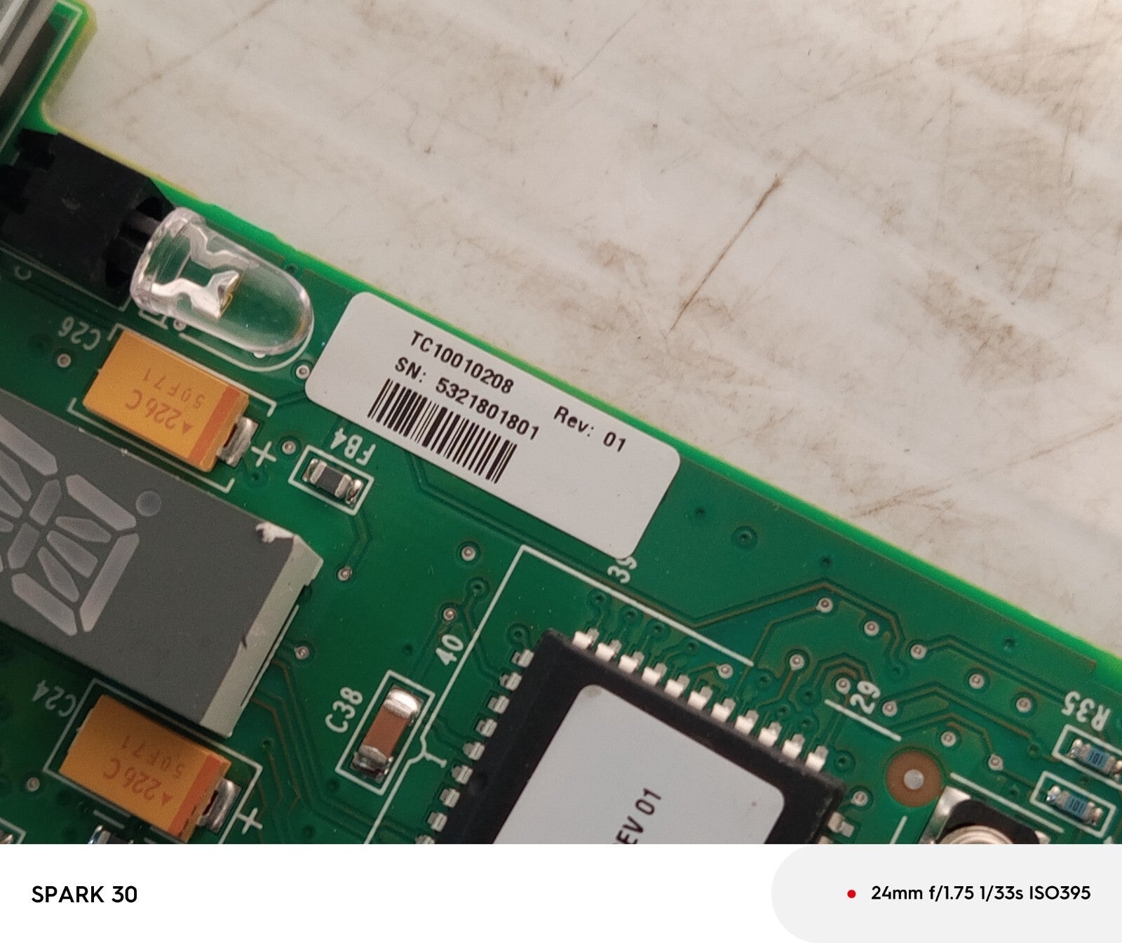 Alaris TC10010208 Display Board for Alaris 8100