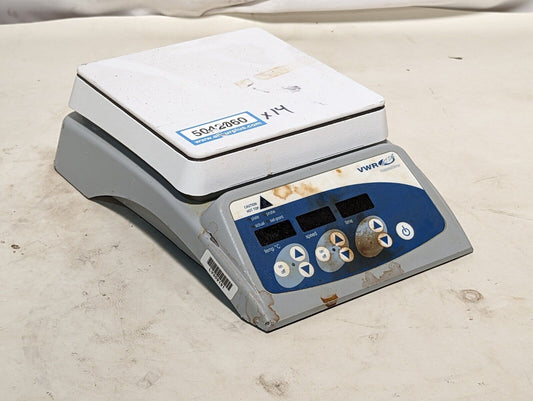 VWR 810 digital heating stir plate, cat. no. 11301-012, 7x7 glass top, 120VAC