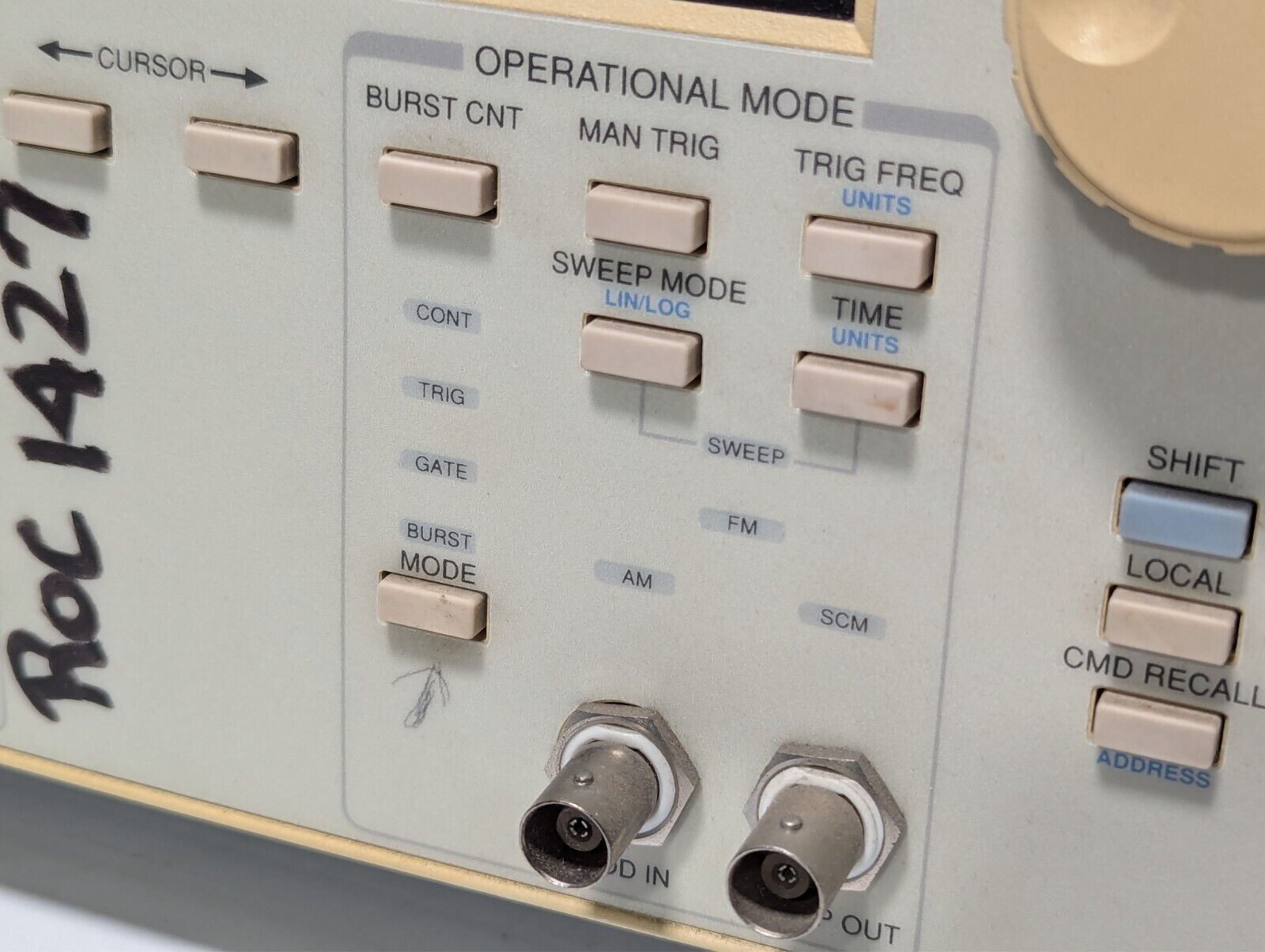Wavetek 90 20-MHz synthesized function generator with manual as pictured
