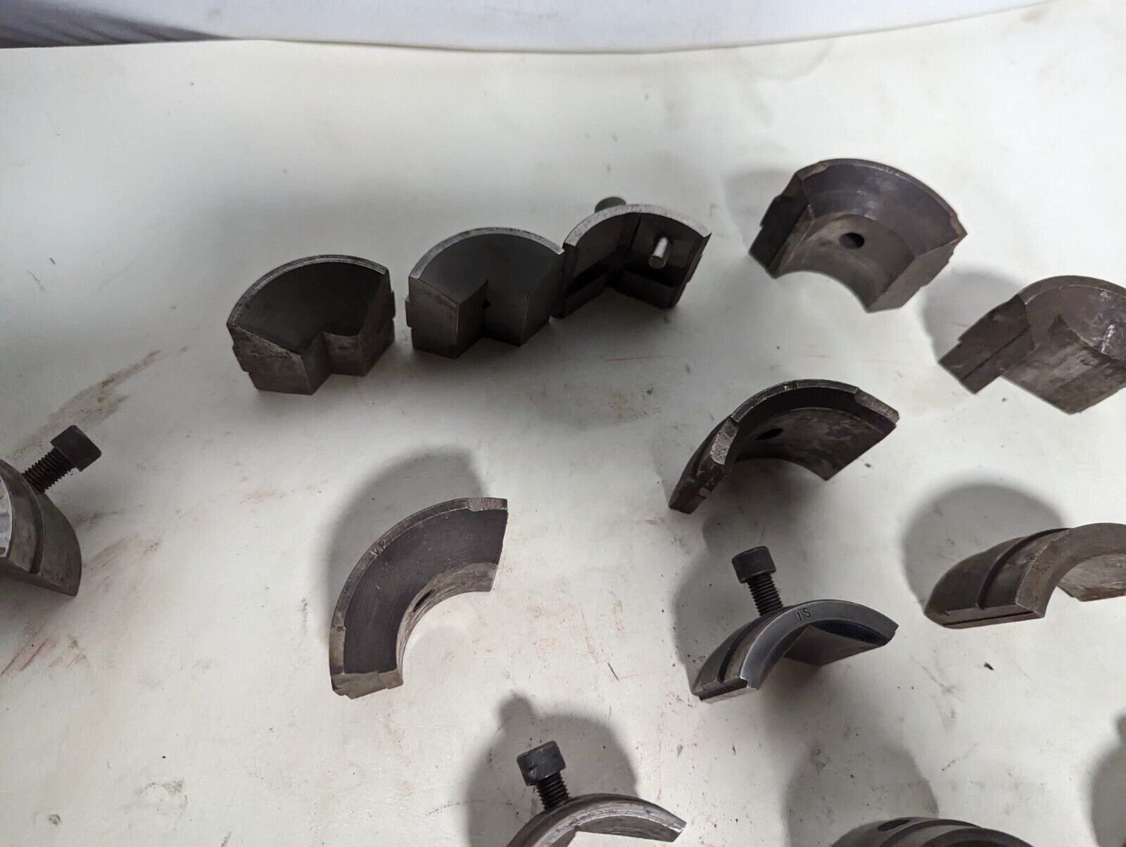 Lot of collet pads as pictured: some complete sets, some incomplete