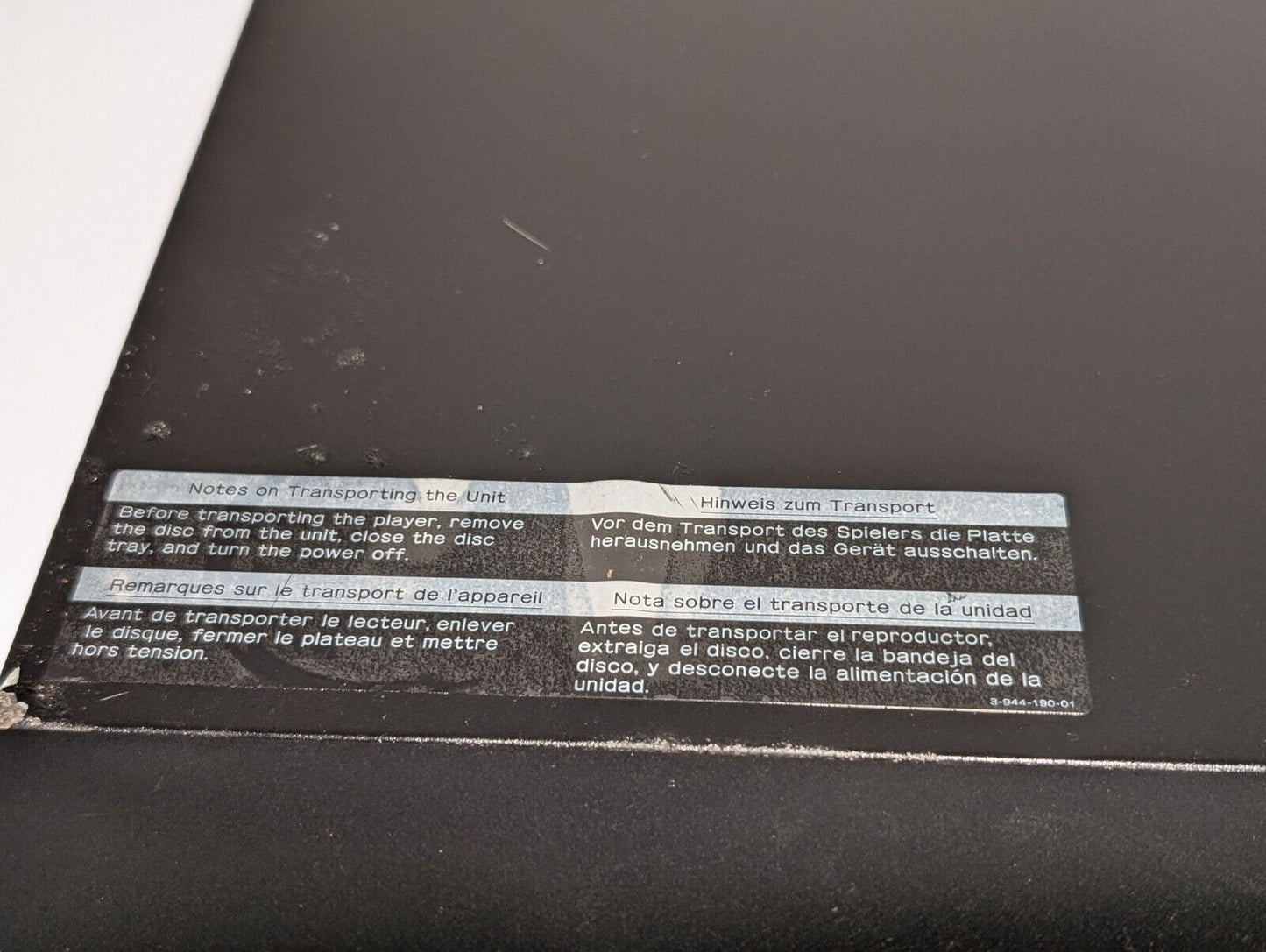 Sony MDP-500 AV Laser Auto Reverse Laserdisc CD \ CDV \ LD Player