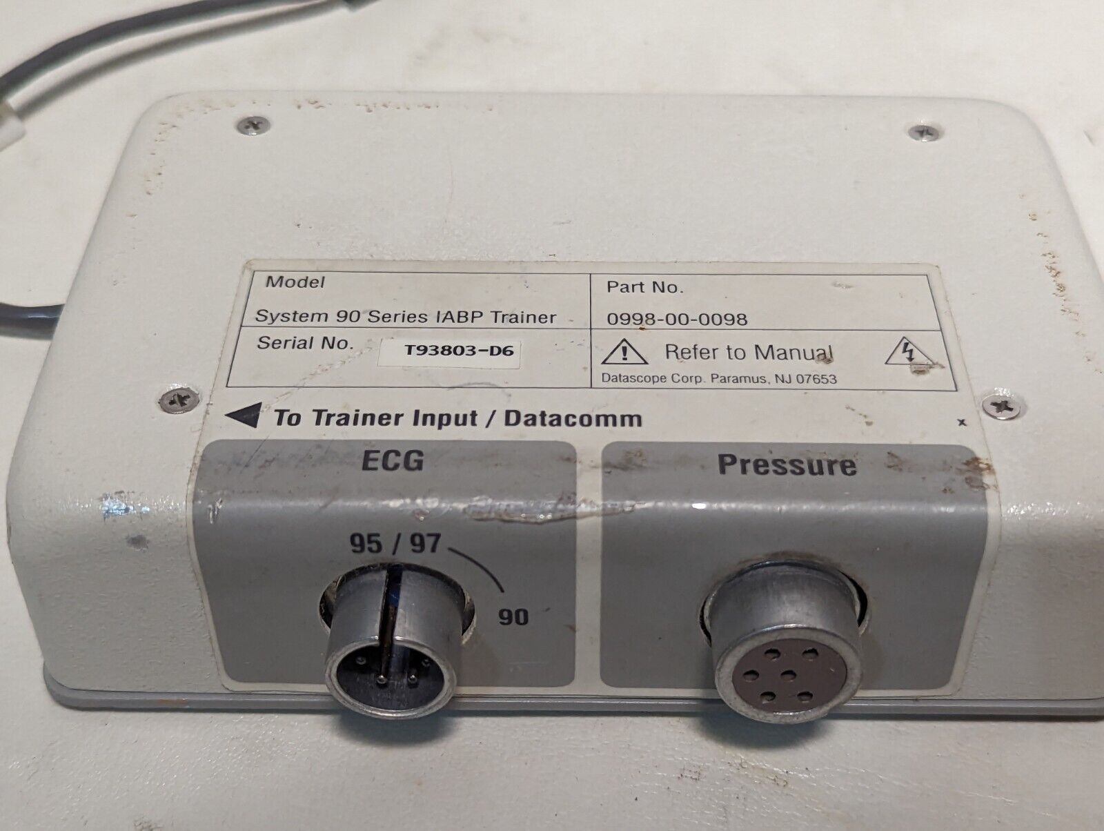 Datascope 0998-00-0098 System 90 IABP trainer with case