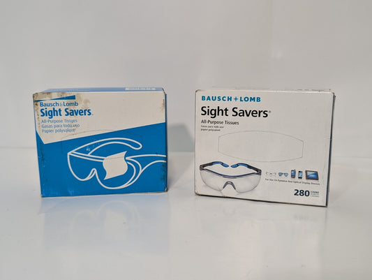 [560] Bausch + Lomb Sight Savers All-Purpose Tissues 2-Packs x 280 Tissues