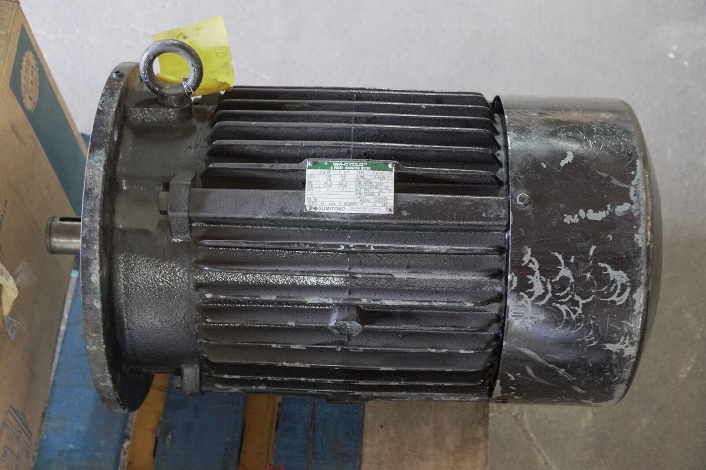 Sumitomo SM-Cyclo 3-phase 20HP induction motor, 230/460VAC, 1740RPM