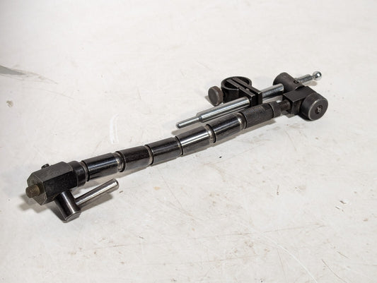 Vintage articulating arm, 6 joints, 5.5 inches long, with mounts as shown