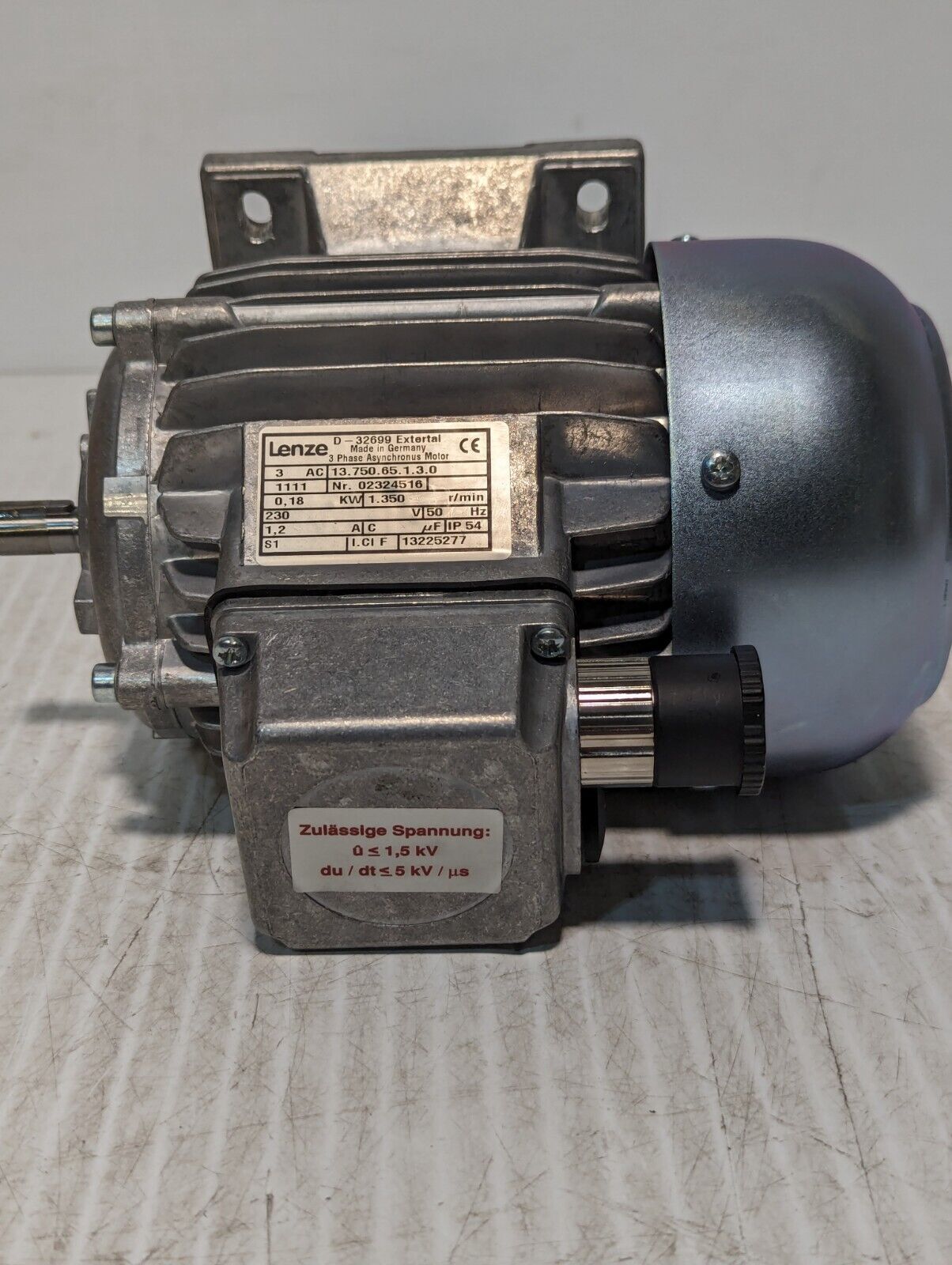 LENZE 13.750.65.1.3.0 3 PHASE ASYNCHRONOUS MOTOR 230V 022324516 - Free  Shipping