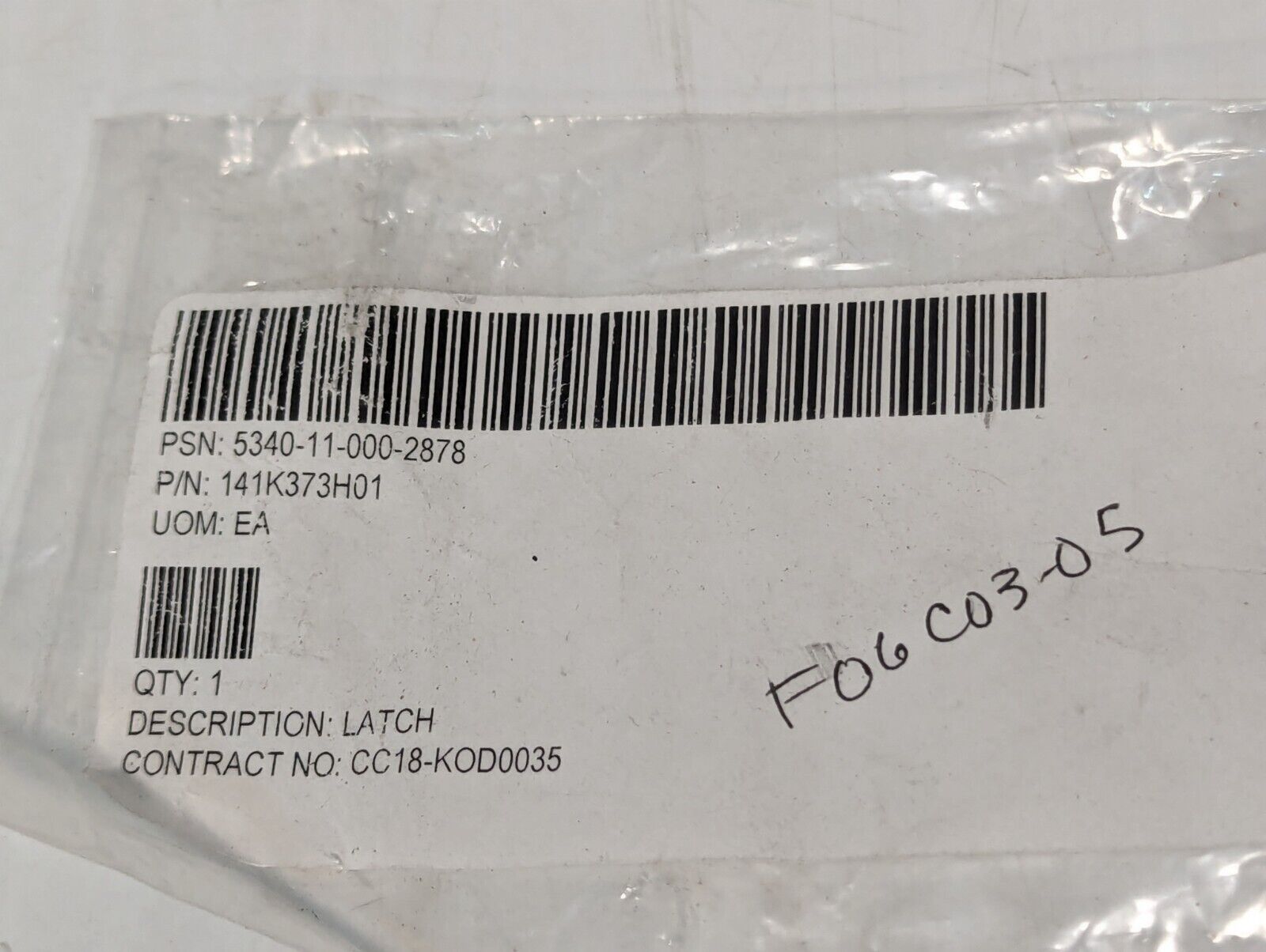 5340-11-000-2878 141K373H01 Latch - Free Shipping