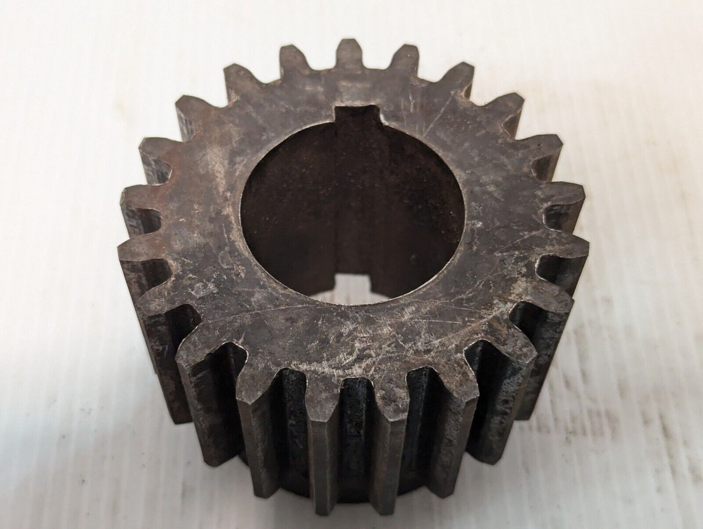 21 Tooth Spur Gear 3 7/8" Dia. 3" Shaft Dia. 1 6/8" Notched Bore - Free Shipping