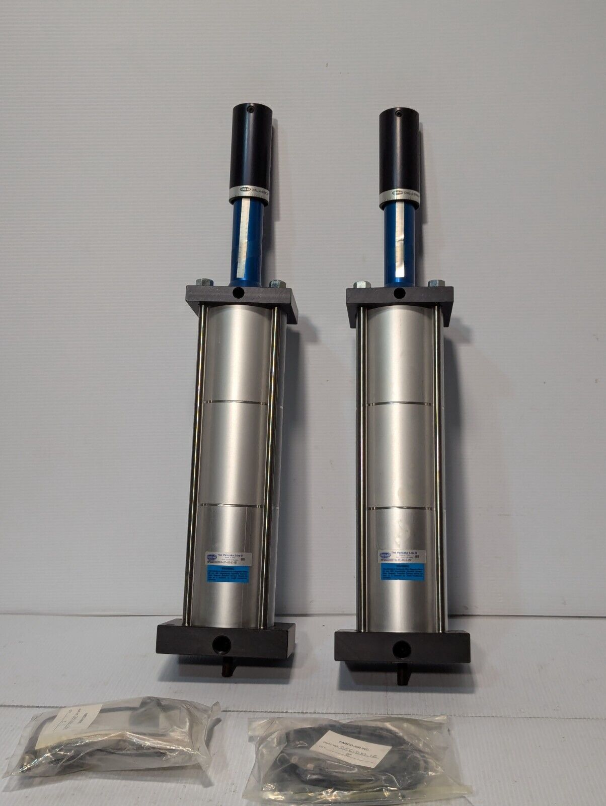Fabco Air Dial-A-Stroke MP4X4X3X1FFA-TF-AS-E-MR pneumatic cylinder, Pancake Line