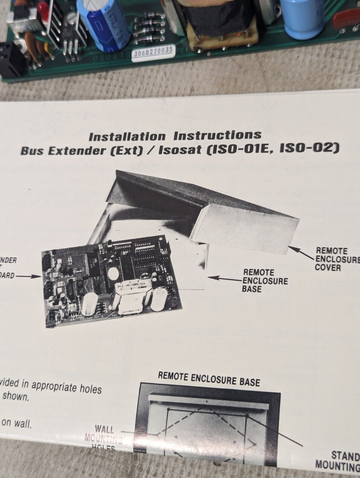 United Technologies (Carrier) IS002/RE Bus Extender, Isosat IS0-02