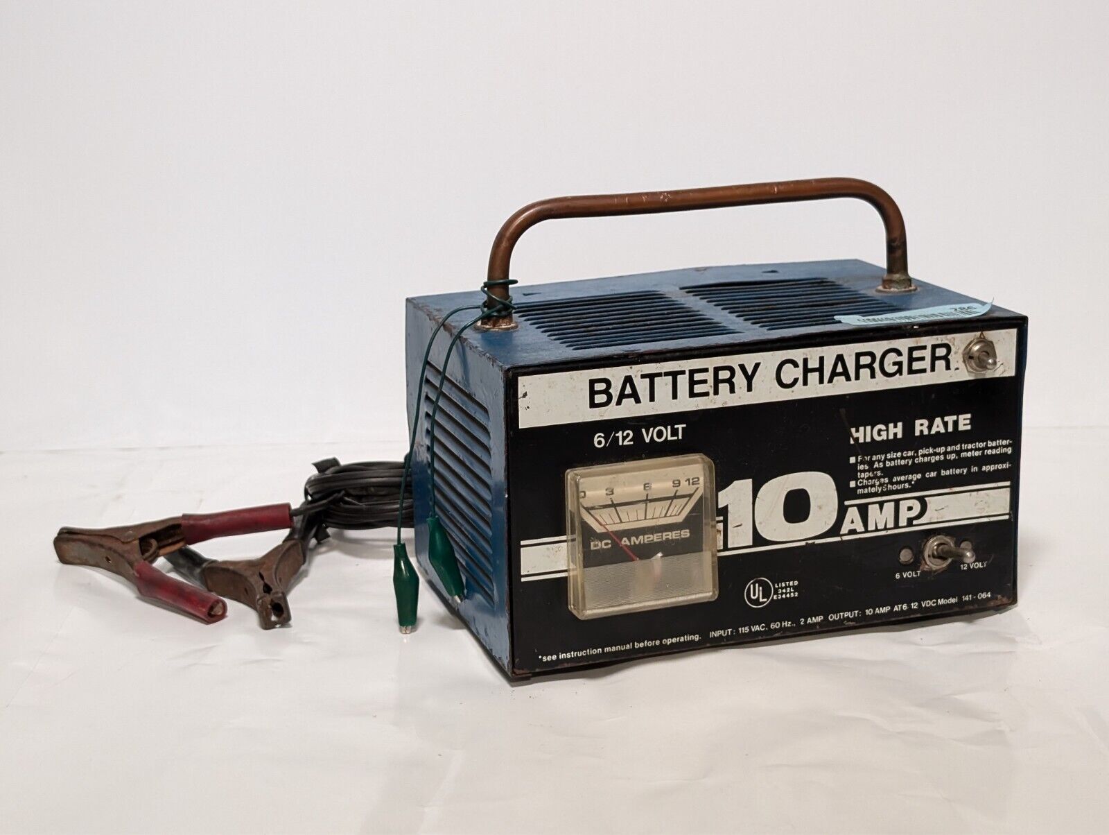 Vintage Solar 10/2a 55a Battery Charger Starter 6 & 12 Volt No. 1050C