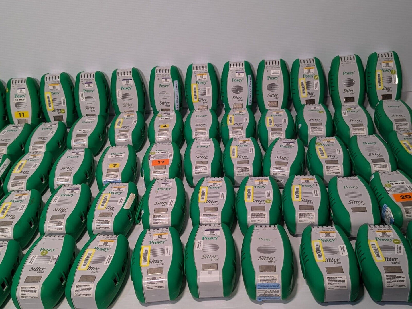 Large lot of 140 Posey 8345 sitter elite alarm systems - Free Shipping