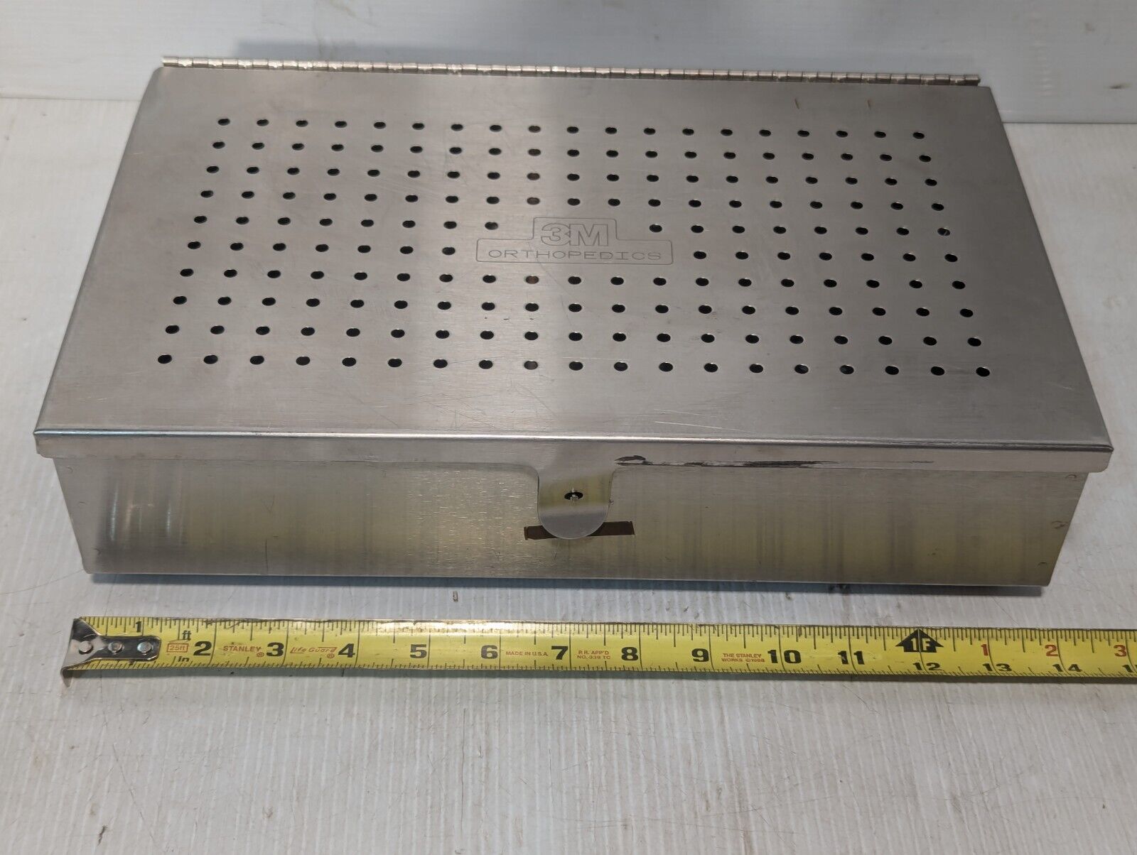 3M Orthopedics Hinged Metal Case, 14"W x 8.5"D x 3.5"D - Free Shipping 