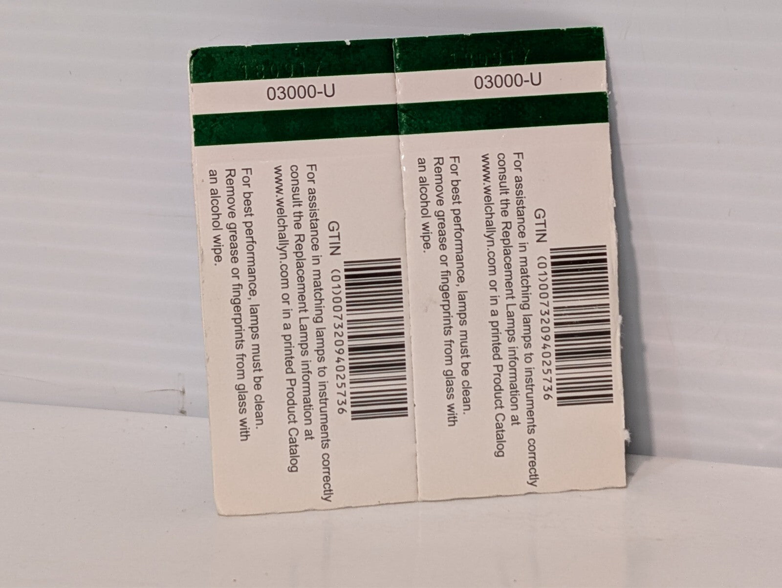 (8) Welch Allyn 03000-U6 Halogen 3.5V Replacement Lamp 6-Pack and 2 Singles