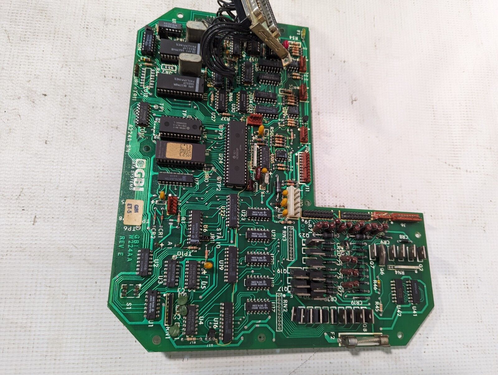 GBI ET-5 Circuit Board Data Systems W224AA REV.E A224A.S/N - Free Shipping