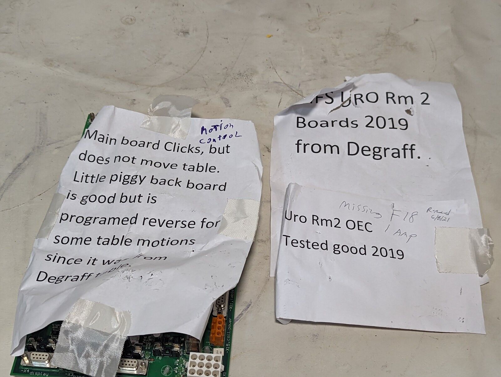 Frenzel + Berg CM517A/509 circuit board as pictured