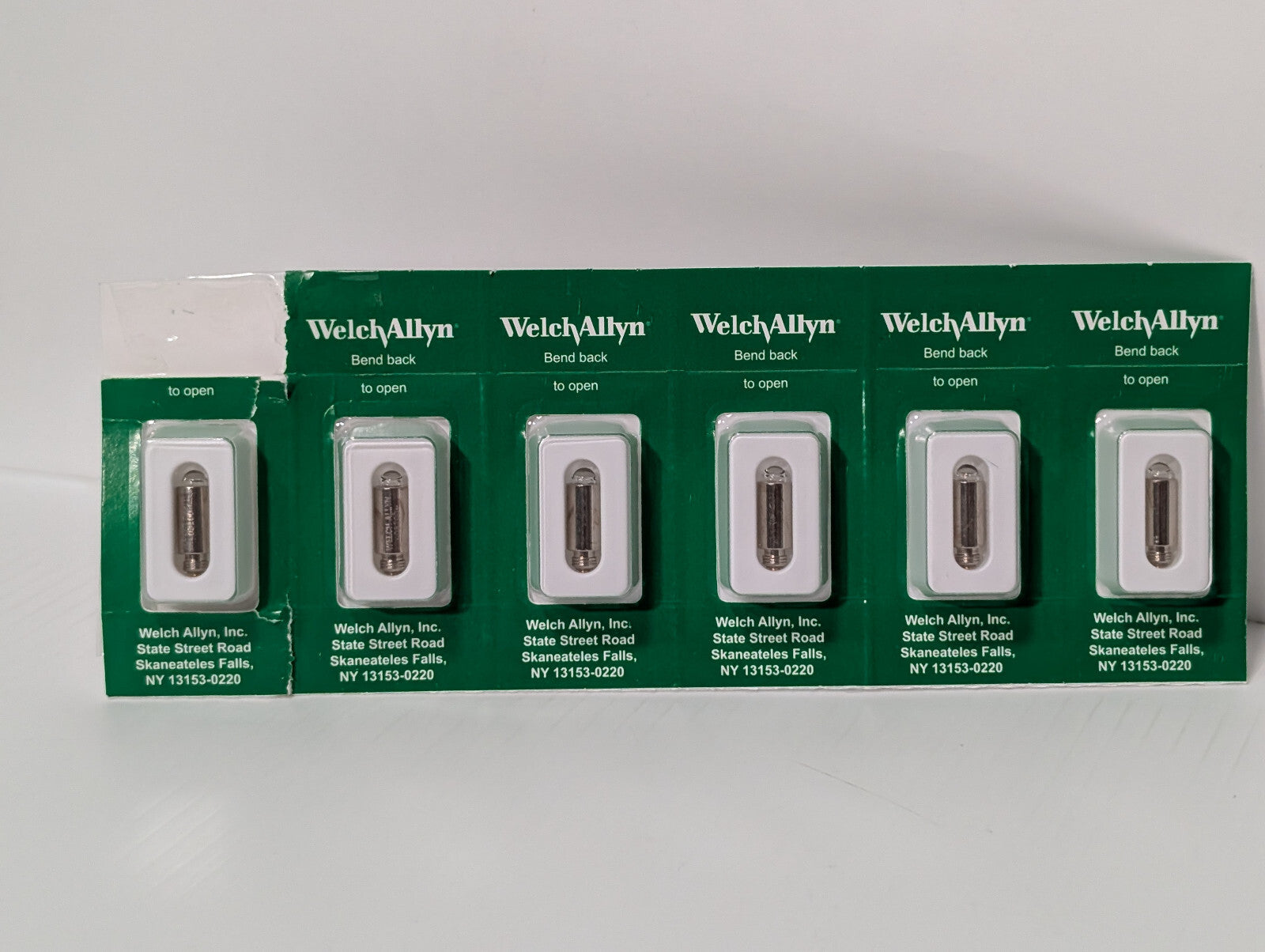Welch Allyn 03100-U6, 3.5V Halogen Opthalmoscope Lamps Bulbs 6-Pack, 901000