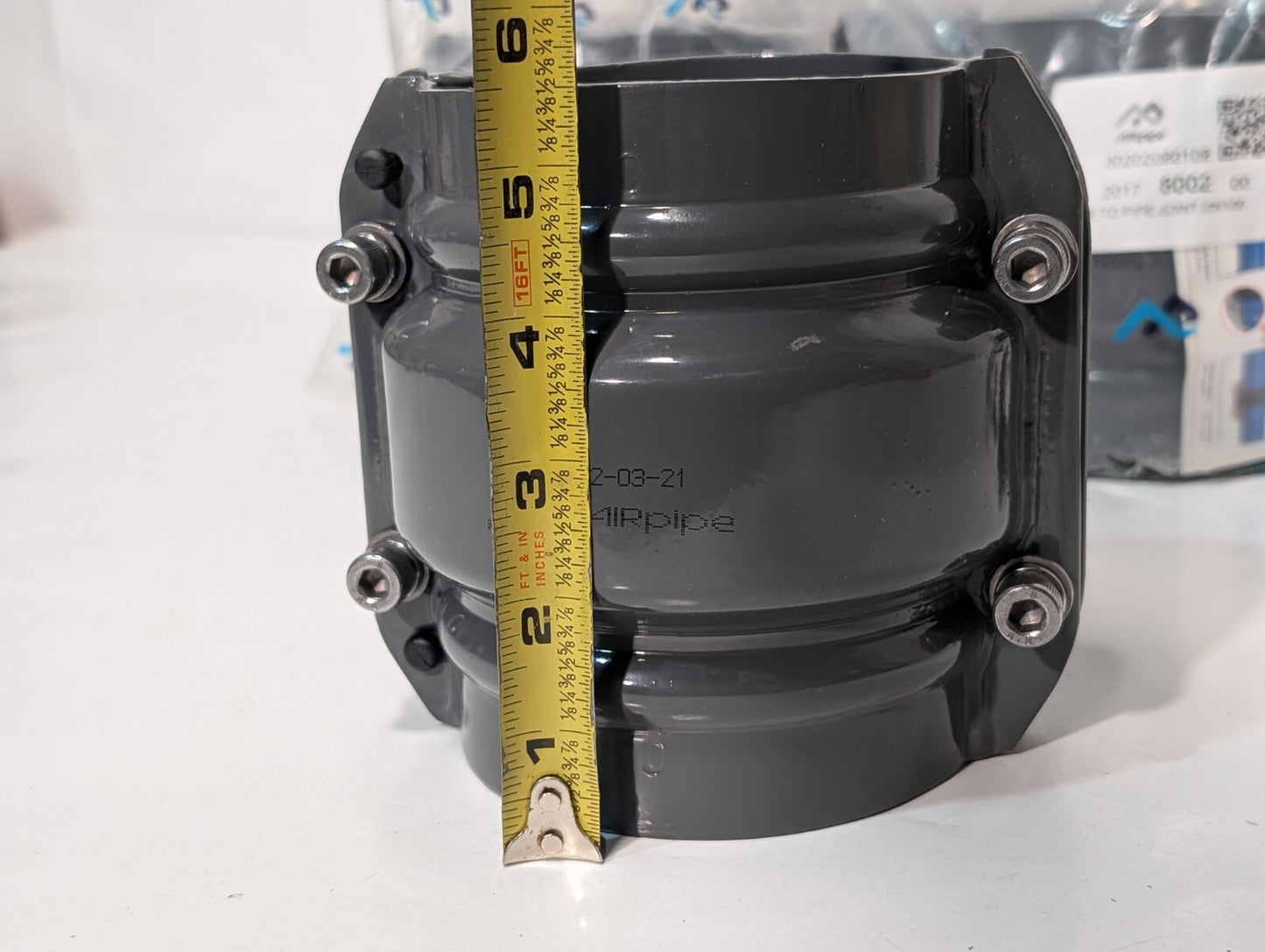 [1] Airpipe 4" Pipe to Pipe Joint DN100 Aluminum 30202080108
