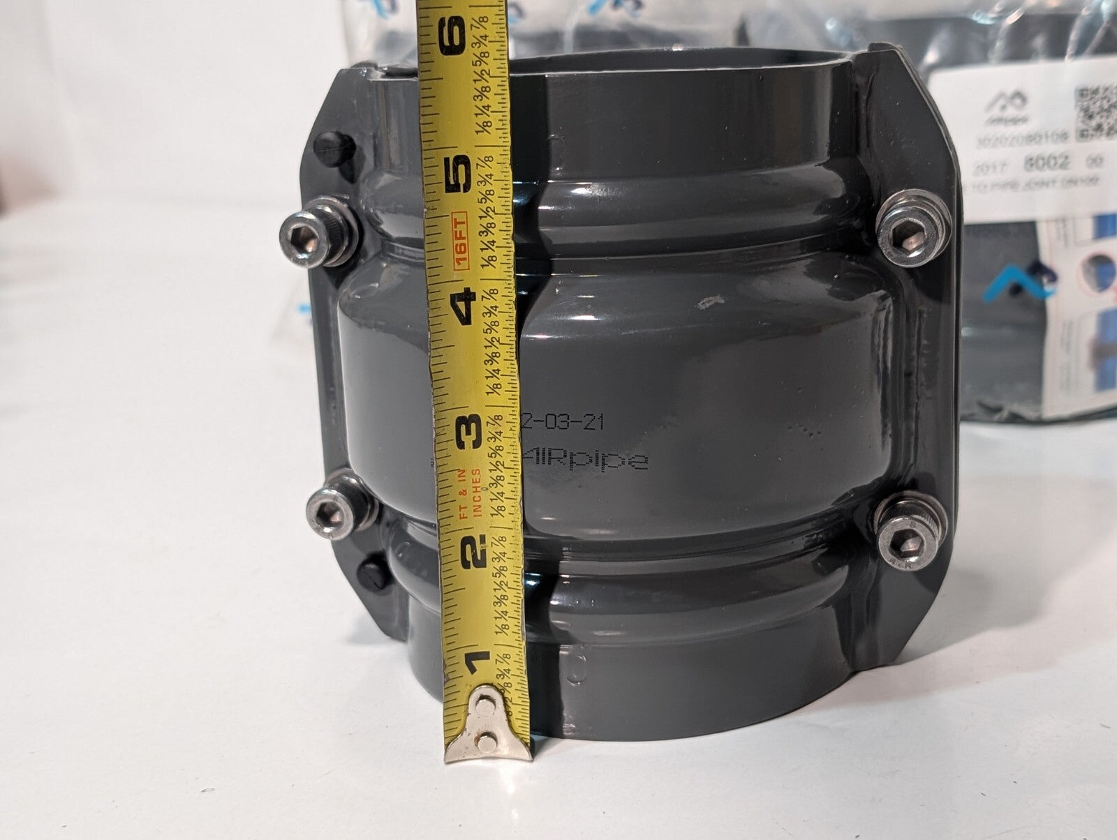 [1] Airpipe 4" Pipe to Pipe Joint DN100 Aluminum 30202080108