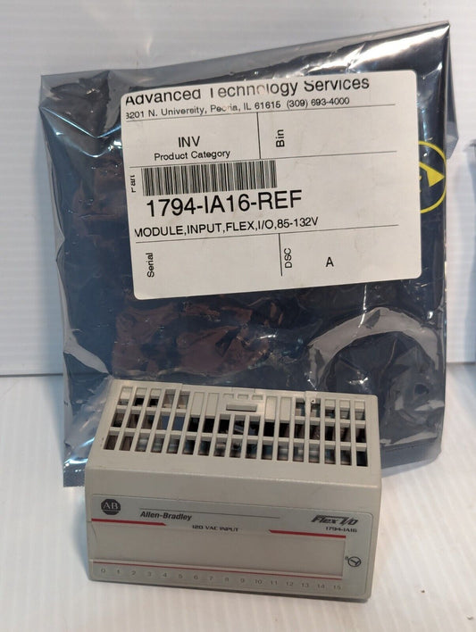 Allen Bradley 1794-IA16 SER A Flex I/O 120VAC Input Module 1794IA16 - Free Ship