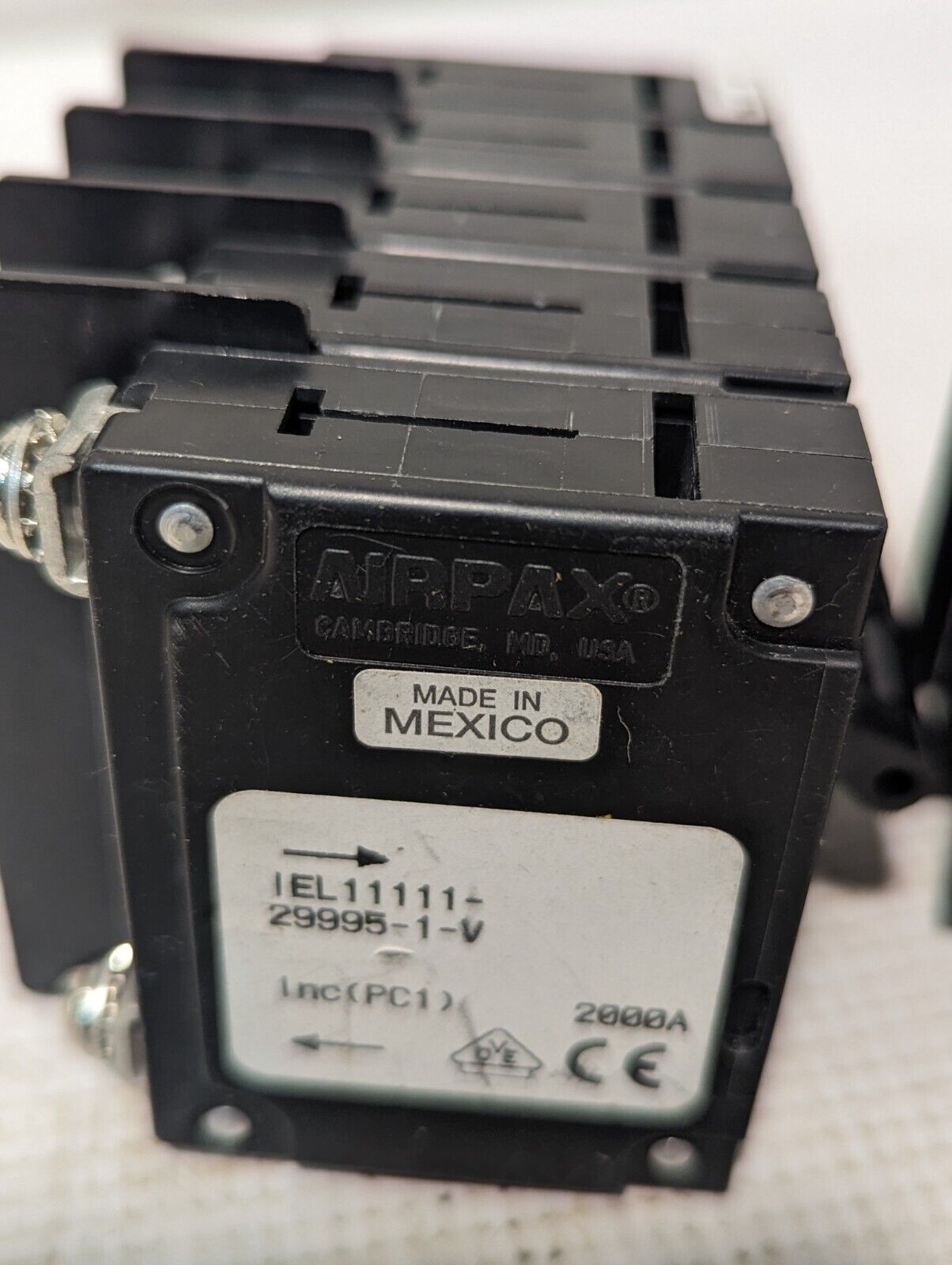 Airpax IEL11111-29995-1-V Circuit Breaker 3-Pole, 50 Amps W/Two Auxiliary's
