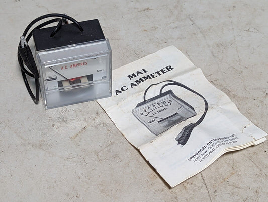 Universal Enterprises MA1 ammeter, 0-1.2A, analog